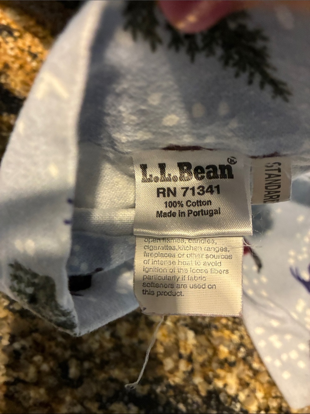 L.L. Bean Flannel twin sheet set.